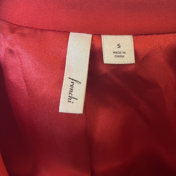 Red/Orange Frenchi Blazer S EUC - Picture 3 of 4